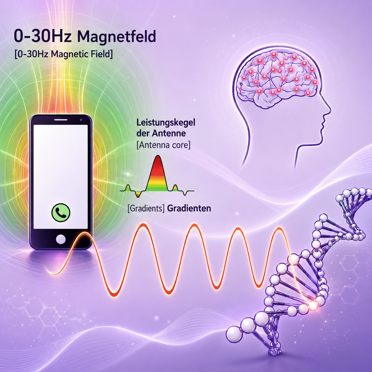 Darstellung der Magnetfeldgradienten ohne WAVEEX